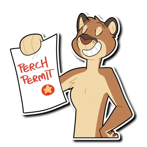 😌 Стикер «Mountain Lion» для Telegram
