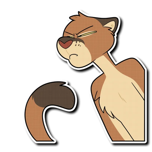 😑 Стикер «Mountain Lion» для Telegram