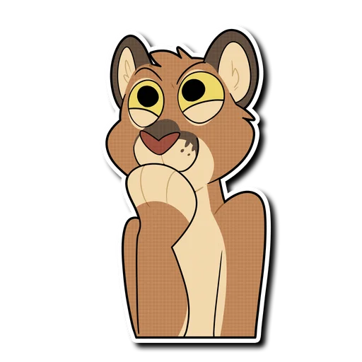 😈 Стикер «Mountain Lion» для Telegram