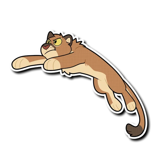 🤗 Стикер «Mountain Lion» для Telegram