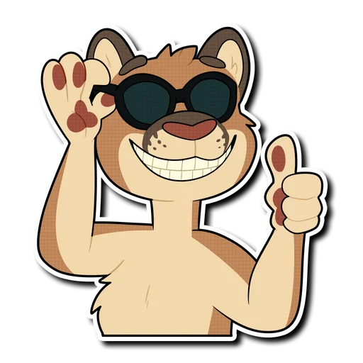 😎 Стикер «Mountain Lion» для Telegram
