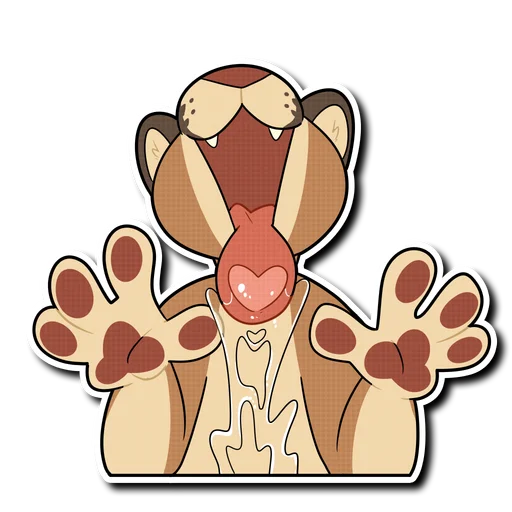 👅 Стикер «Mountain Lion» для Telegram