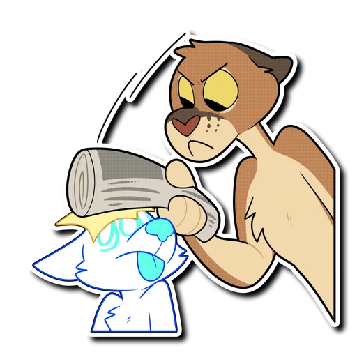 💢 Стикер «Mountain Lion» для Telegram