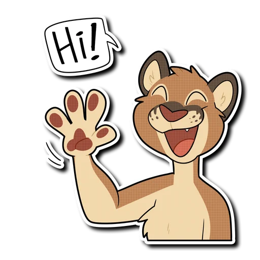 👋 Стикер «Mountain Lion» для Telegram