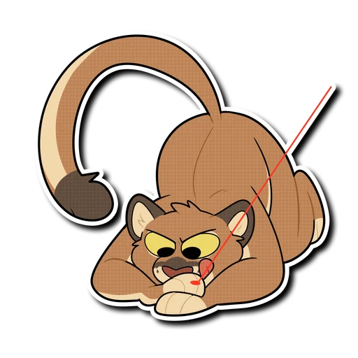 🐱 Стикер «Mountain Lion» для Telegram