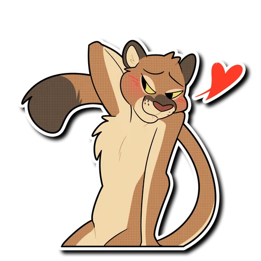 😘 Стикер «Mountain Lion» для Telegram