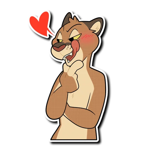 😘 Стикер «Mountain Lion» для Telegram