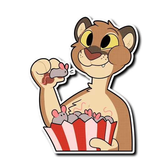 🍿 Стикер «Mountain Lion» для Telegram