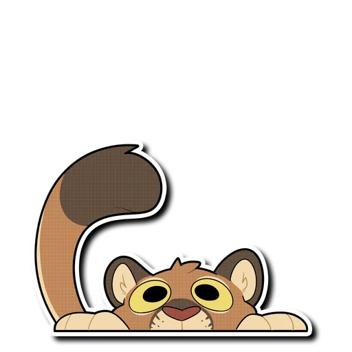 👀 Стикер «Mountain Lion» для Telegram