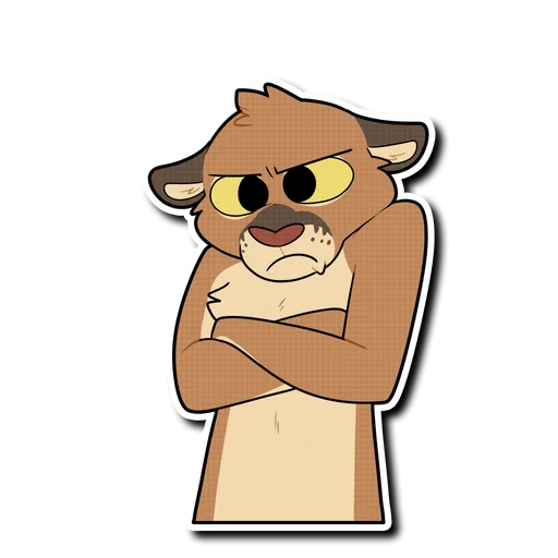 😠 Стикер «Mountain Lion» для Telegram