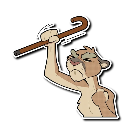 👨‍🦳 Стикер «Mountain Lion» для Telegram