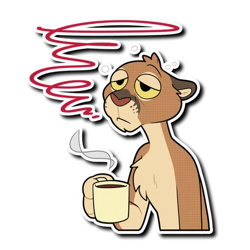 ☕️ Стикер «Mountain Lion» для Telegram
