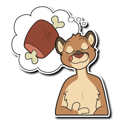 🍖 Стикер «Mountain Lion» для Telegram
