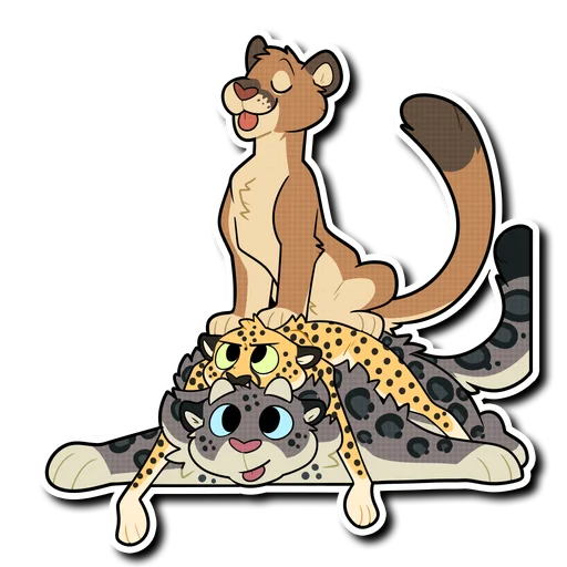 👑 Стикер «Mountain Lion» для Telegram