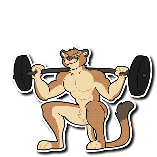 💪 Стикер «Mountain Lion» для Telegram