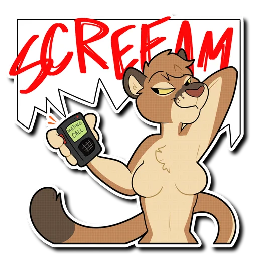 😘 Стикер «Mountain Lion» для Telegram