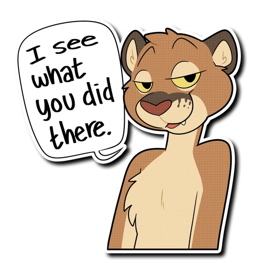 😏 Стикер «Mountain Lion» для Telegram