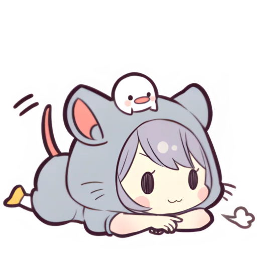 🐱 Стикер «Прекрасная мышь» для Telegram