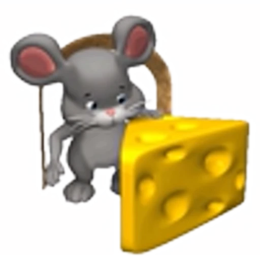 🧀 Эмодзи «Mouse and arts» для Telegram