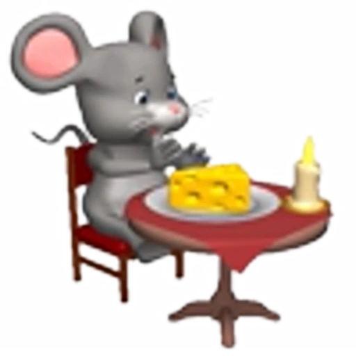 🧀 Эмодзи «Mouse and arts» для Telegram