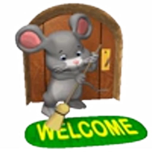 🧹 Эмодзи «Mouse and arts» для Telegram