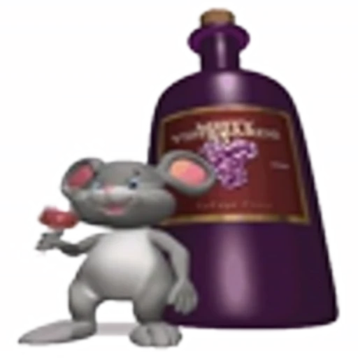 🍷 Эмодзи «Mouse and arts» для Telegram