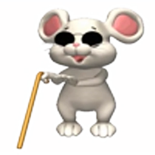 🤓 Эмодзи «Mouse and arts» для Telegram