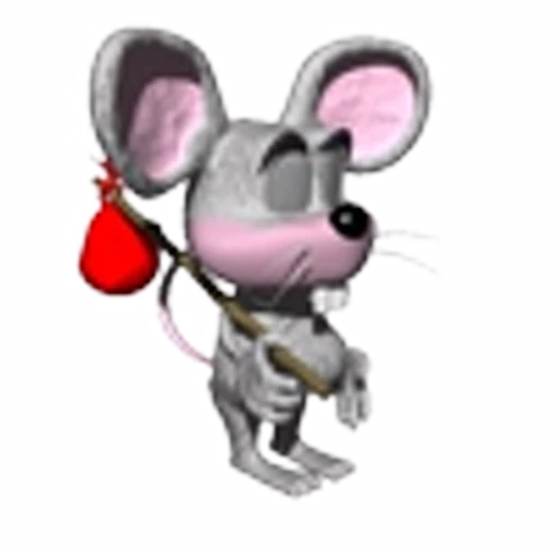 😒 Эмодзи «Mouse and arts» для Telegram