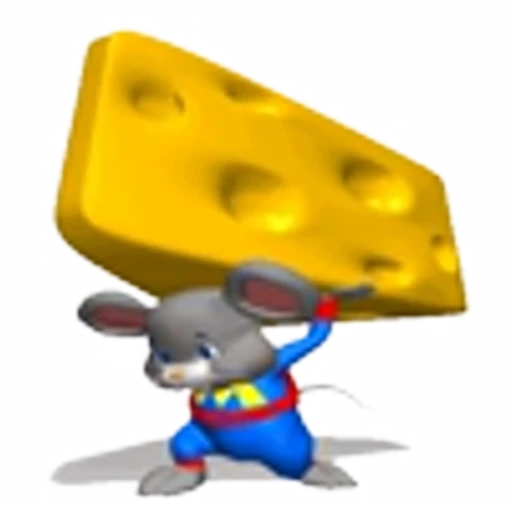 🧀 Эмодзи «Mouse and arts» для Telegram