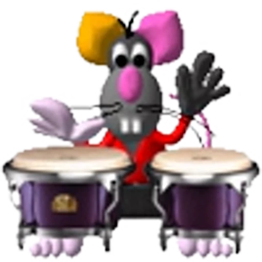 🥁 Эмодзи «Mouse and arts» для Telegram