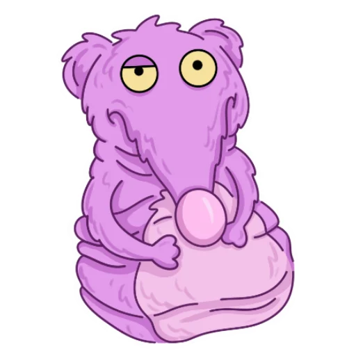 😑 Стикер «Мыша FLUFFY» для Telegram