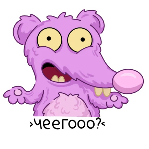 🤔 Стикер «Мыша FLUFFY» для Telegram
