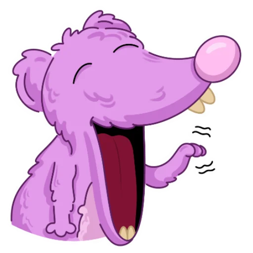 🤣 Стикер «Мыша FLUFFY» для Telegram