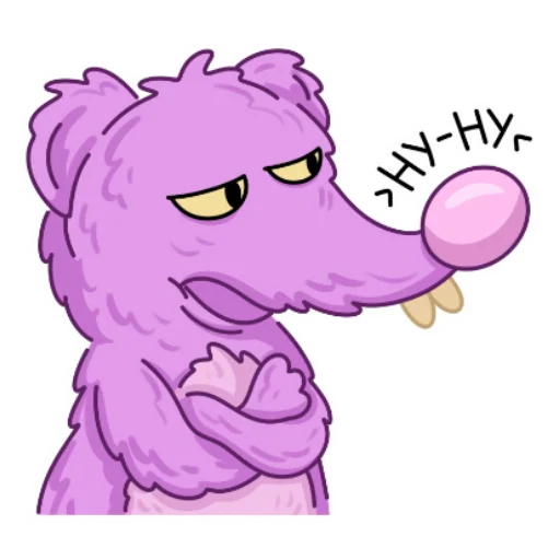 😕 Стикер «Мыша FLUFFY» для Telegram