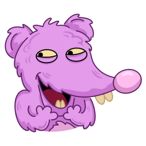 Стикерпак Мыша FLUFFY для Telegram