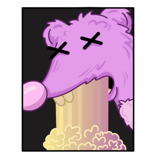 🤢 Стикер «Мыша FLUFFY» для Telegram