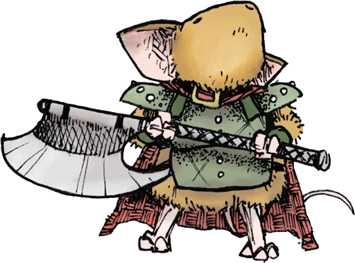 💀 Стикер «mouse guard» для Telegram