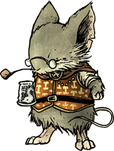 👓 Стикер «mouse guard» для Telegram