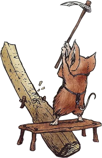 🌲 Стикер «mouse guard» для Telegram