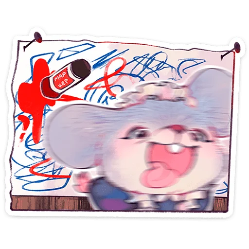 🐭 Стикер «Мышка Мэйд» для Telegram