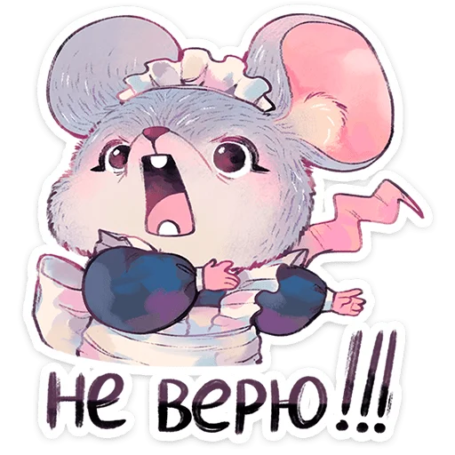🐭 Стикер «Мышка Мэйд» для Telegram