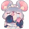 🫸 Эмодзи «Мышка Мэйд» для Telegram