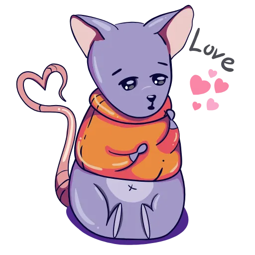 ☺️ Стикер «Mousy» для Telegram