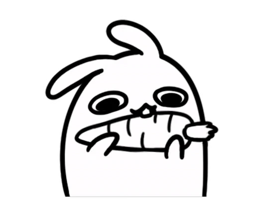 🐰 Стикер «Moving Bunny» для Telegram