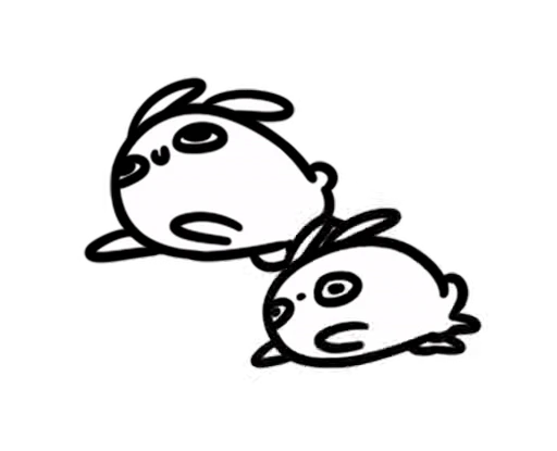🐰 Стикер «Moving Bunny» для Telegram
