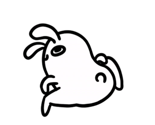 🐰 Стикер «Moving Bunny» для Telegram