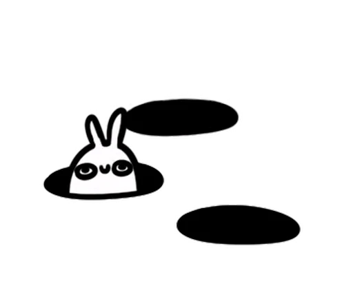 🐰 Стикер «Moving Bunny» для Telegram