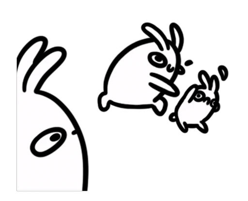 🐰 Стикер «Moving Bunny» для Telegram