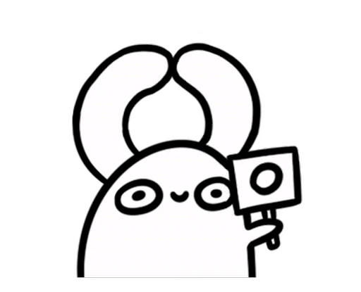 🐰 Стикер «Moving Bunny» для Telegram
