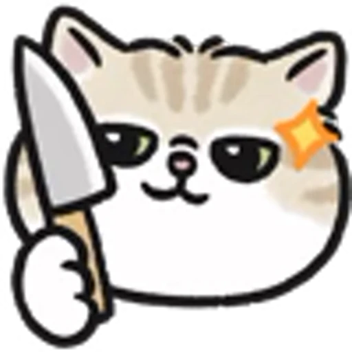 🔪 Эмодзи «Cute Cats» для Telegram